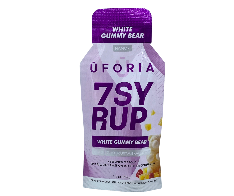 Uforia 7Syrup – Hydro - White Gummy Bear (40mg Pouches)