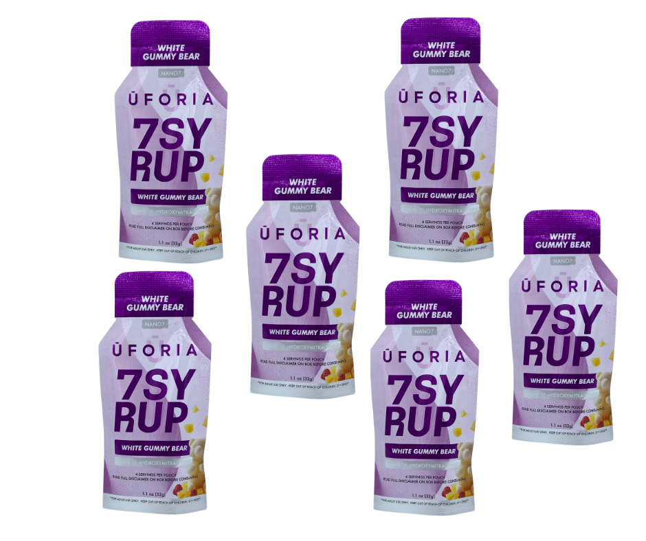 Uforia 7Syrup – Hydro - White Gummy Bear (40mg Pouches)