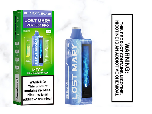 Lost Mary Pro MO20000 Disposable Vape – Blue Baja Splash (50 mg, ~20,000 puffs)