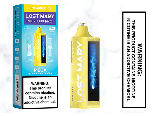 Lost Mary Pro MO20000 Disposable Vape – Pineapple Ice (50 mg, ~20,000 puffs)
