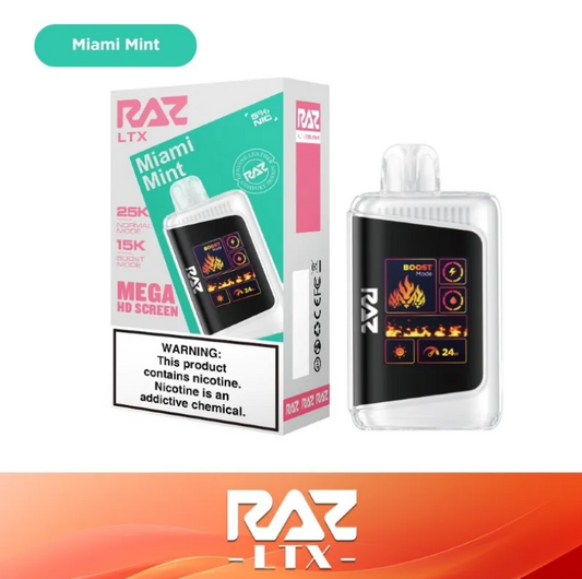 The RAZ Vape LTX 25000 Disposable Vape