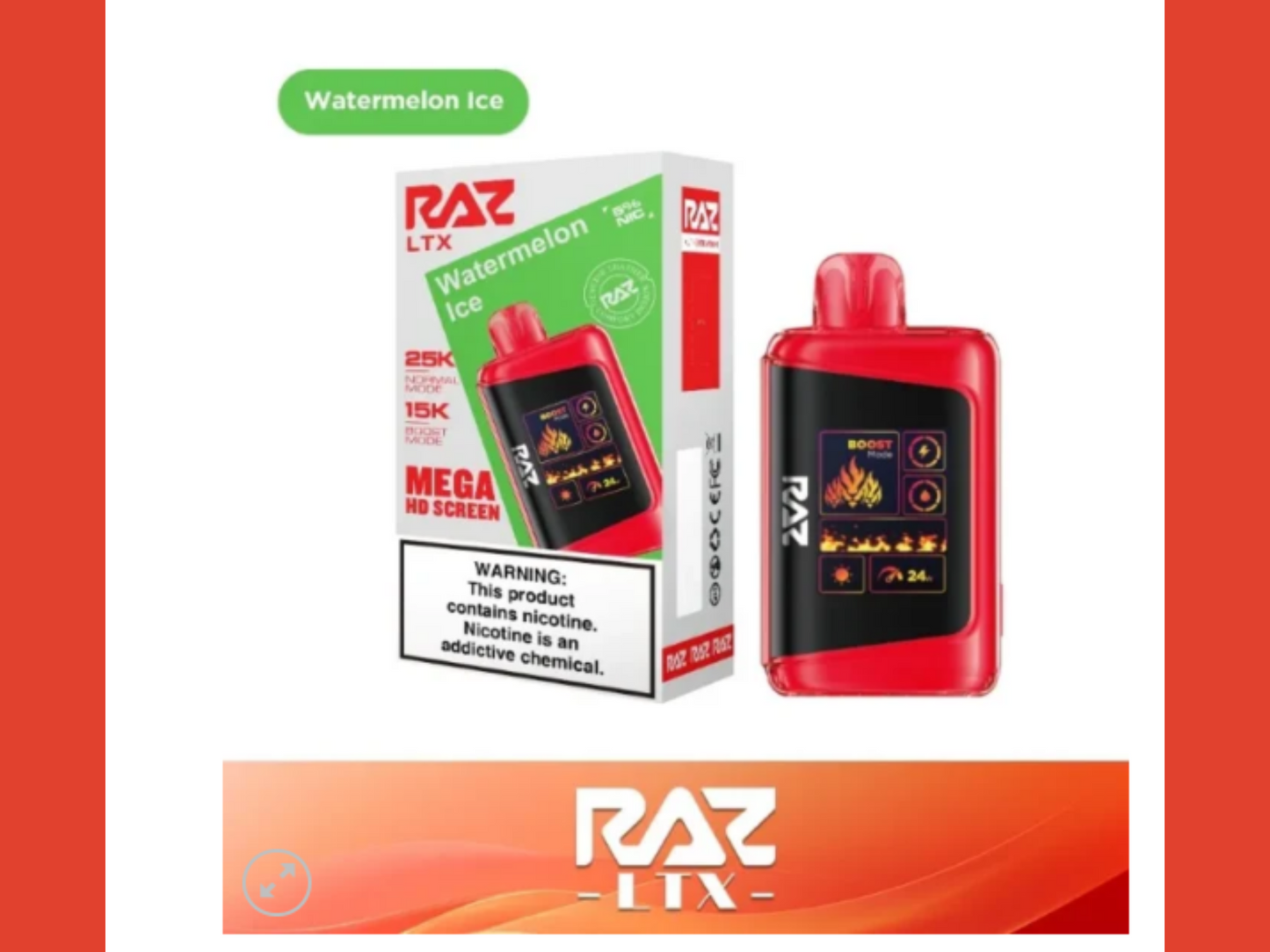 The RAZ Vape LTX 25000 Disposable Vape