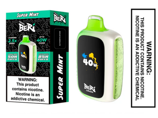 Super Mint Beri Crush 50K Disposable Vape | 50,000 Puffs  Pure Pint, Pure Power