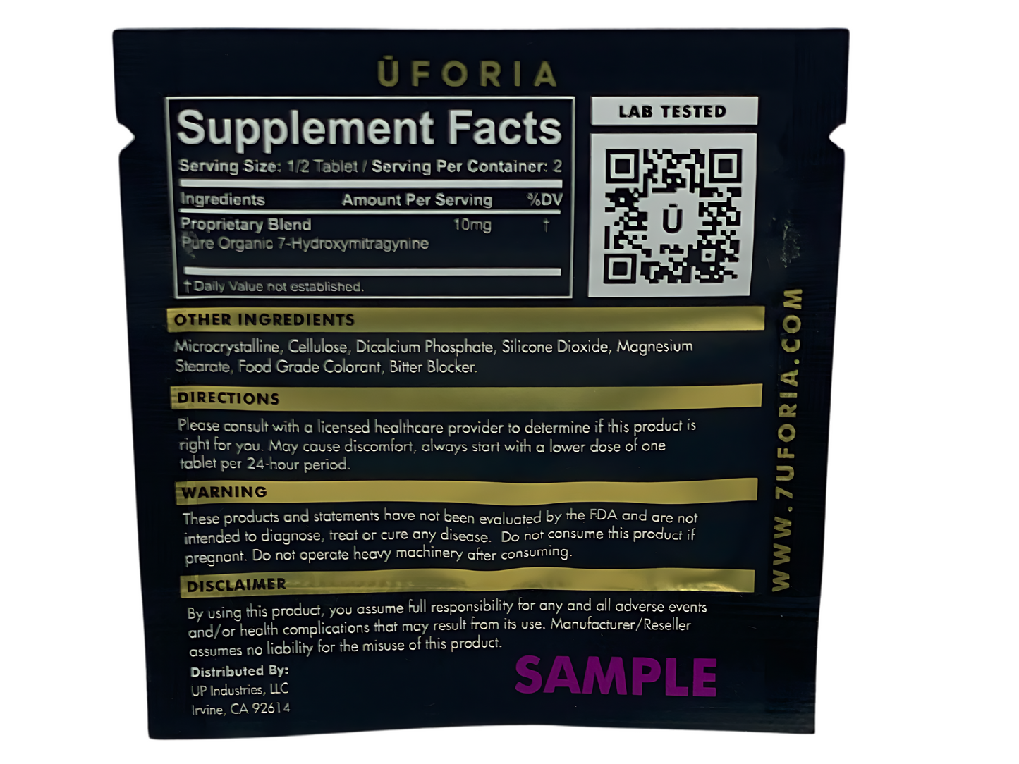 Uforia Full Spectrum 7-Hydroxy | Flavored Tablet | 20mg | 2 Servings
